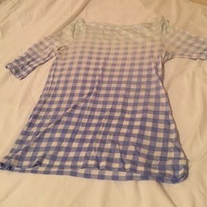 Checkered ombré Urban Outfitters top.