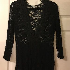 Bodycon Black Lace Dress