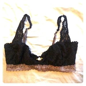 Free people black bralette