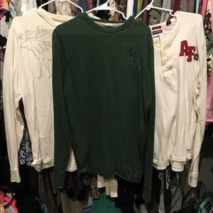Men's Abercrombie Long Sleeve Pull Over Shirts XXL