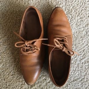 Madewell Brown Leather Oxfords