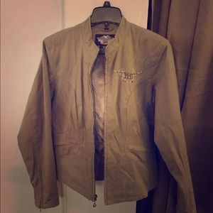 Harley Davidson Beige Jacket Woman's Large