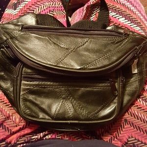 Fanny pack genuine leather