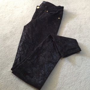 Juicy Couture black textured denim