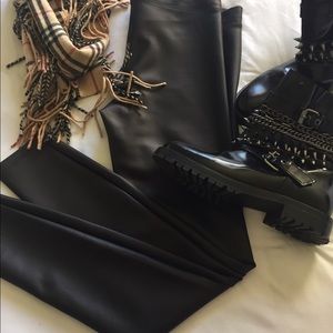 Express Faux Leather / Scuba Leggings