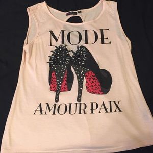 Christian L. Pearl Tank Top