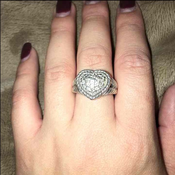 Sterling silver heart ring