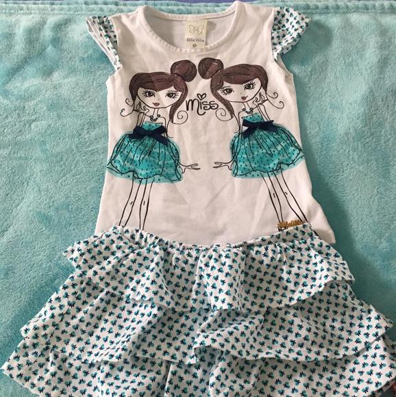 Top and skirt