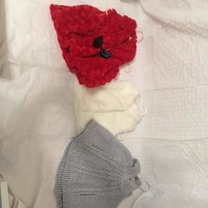 Poncho and 2 holidays vests