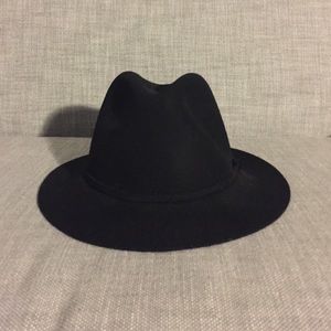 J. Crew Black Classic Wool Fedora