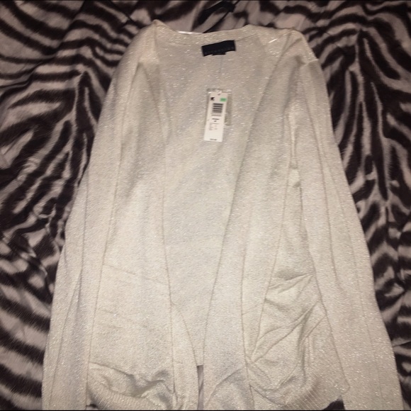 White glitter sweater 🍂