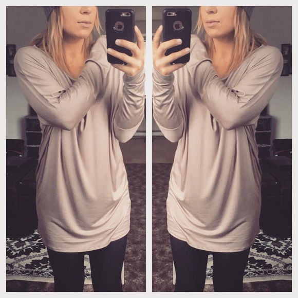 SALE Mocha ⚫️ LS Dolman Tunic FINAL PRICE