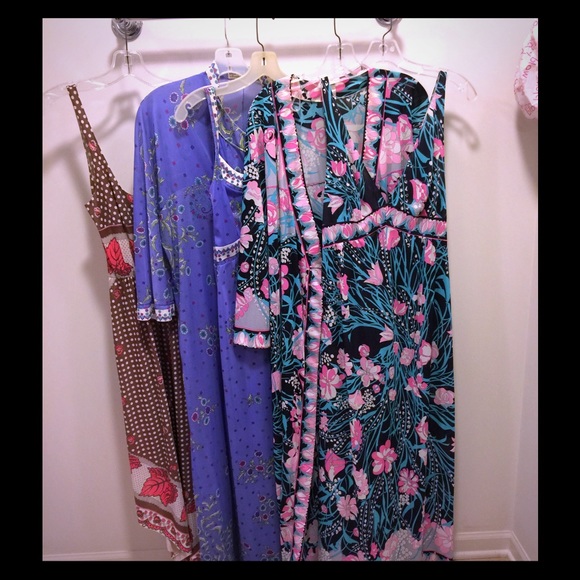 Vintage Emilio Pucci 3 night gowns and 2 robes!