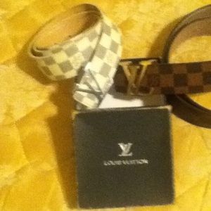 White and silver Louis Vuitton "real"