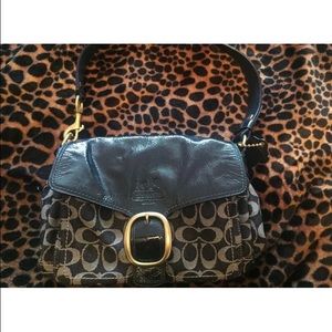 Beautiful purple satin. Real authentic coach purse