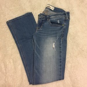 Hollister bootcut distressed jeans