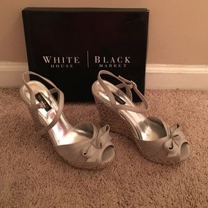 White House Black Market Wedge Sandal