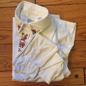 Fall Embroidered Long Sleeve Shirt 🍂🎃