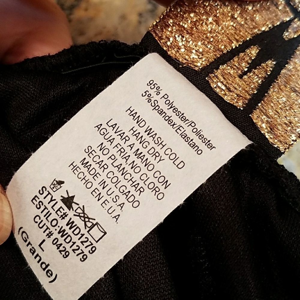 Last 1 Black boho lace midi dress, split v back - Picture 8 of 8