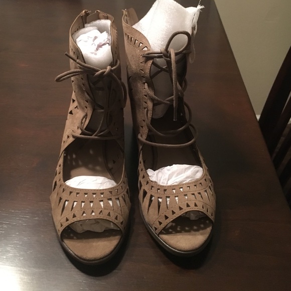 New lace up heels