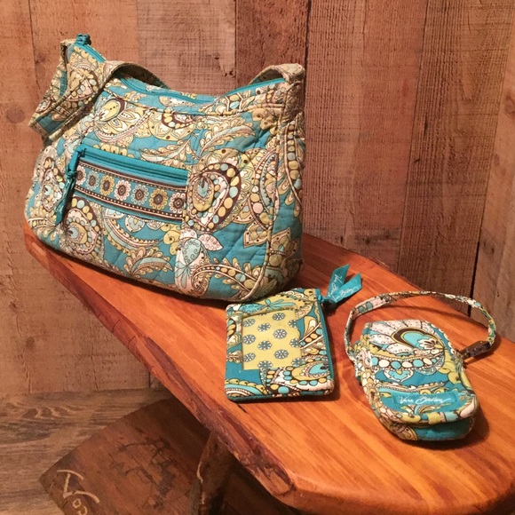 VERA BRADLEY 3 pc Peacock - Picture 2 of 4