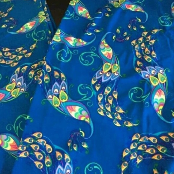 🎉SALE🎉BNWT NEW LULAROE Blue Peacocks OS LEGGINGs