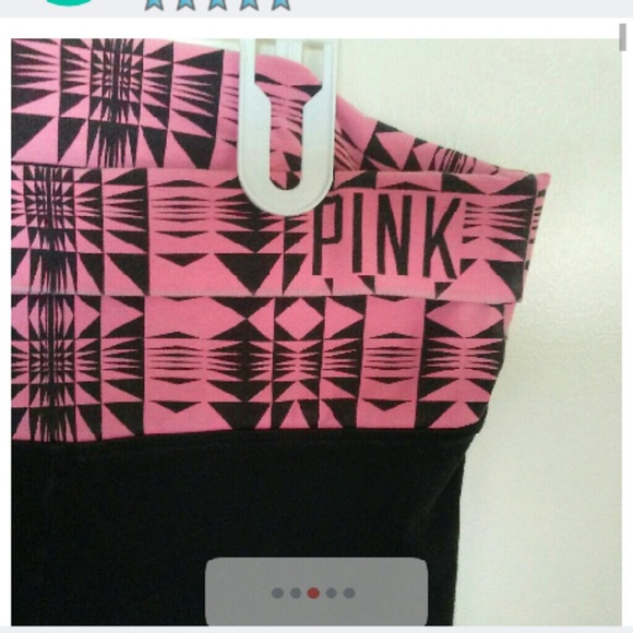 PINK yoga capris - Picture 3 of 4