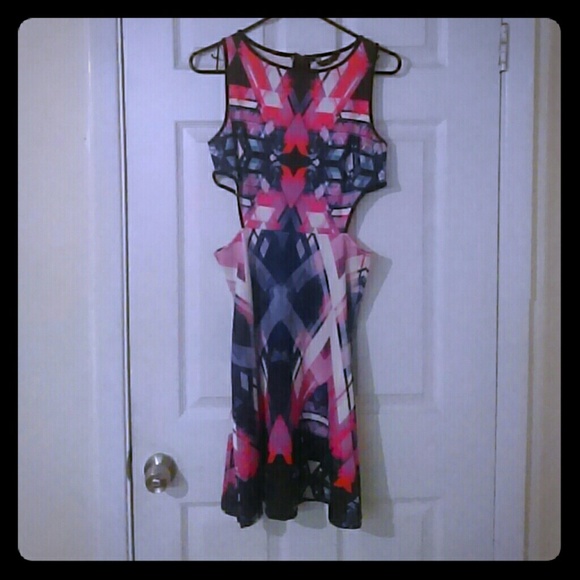 Mini open sided dress