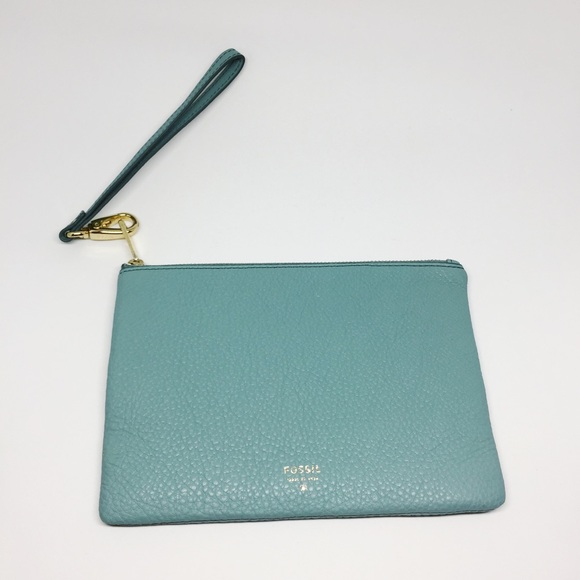 Fossil Wristlet / Wallet In SEA GLASS