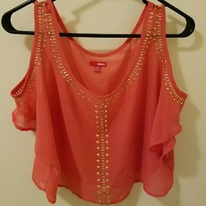 Bongo cold shoulder top