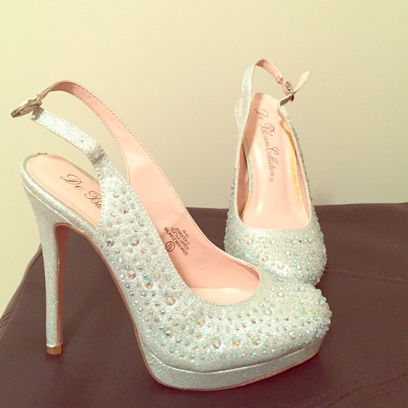 Sparkle Stiletto Heel Slingback Dress pumps