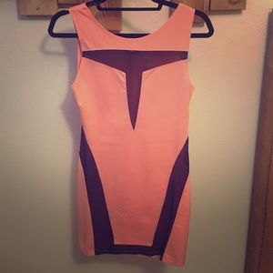 Orange & Black dress