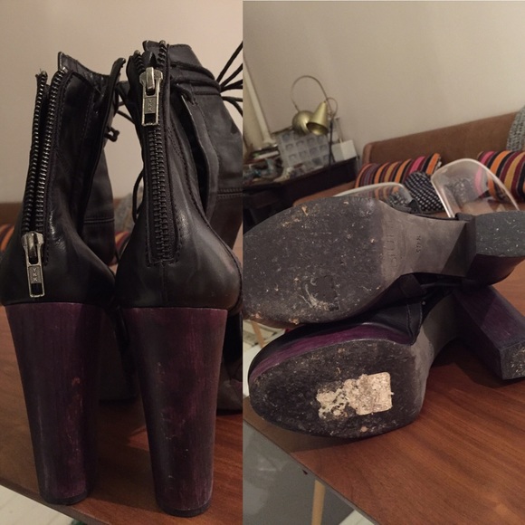 LD Tuttle Tie Up Lace Leather Boots - Picture 3 of 4