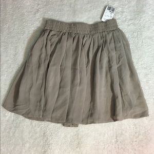 Taupe skater skirt