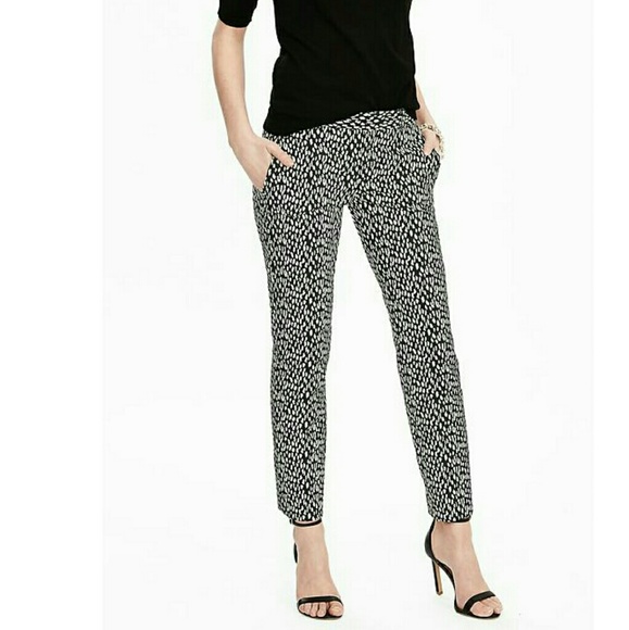 NWT Banana Republic slim leopard print ankle pants