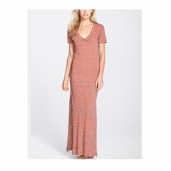 Monrow Long, red-marled super soft dress