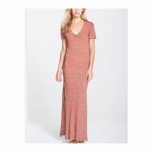 Monrow Long, red-marled super soft dress