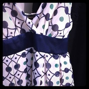 Pretty dotted dress with sash tie