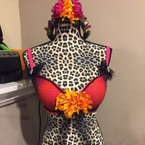 Festival/costume bra and headpiece