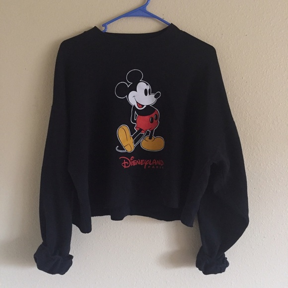 Sweaters - Vintage Disneyland Paris Cropped Sweater