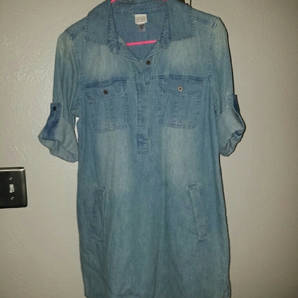 Jean shirt dress - Picture 4 of 4