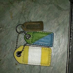 3 coach key chains