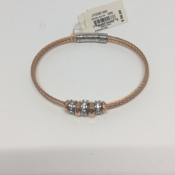NWT Fossil Rosegold bracelet