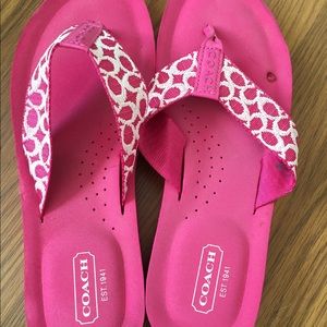 COACH flip flops