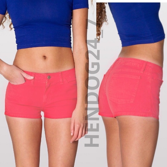 AMERICAN APPAREL STRETCH TWILL SHORT SHORTS SZ 25