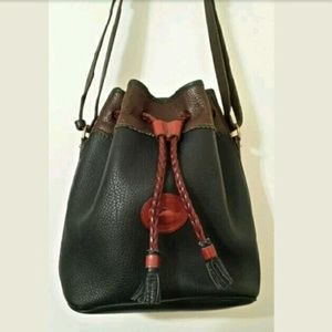 Dooney & Bourke Leather Drawstring Shoulder Bag