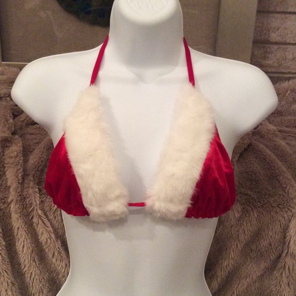 Santa Christmas Bra Top