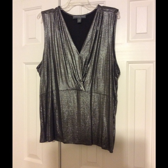 Josephine Chaus Woman Tops - Josephine Chaus Metallic Shell Top