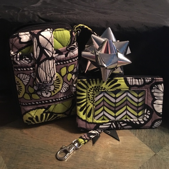 Vera Bradley wristlet and ID coin purse
