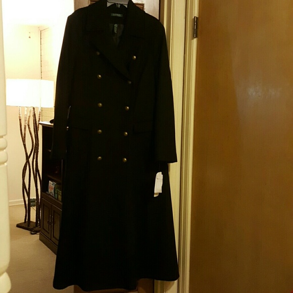 New Long Ralph Lauren Black Coat